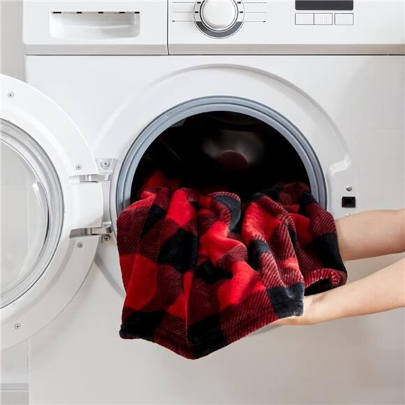 Fleece Throw Blankets, Buffalo Plaid Throw Blanket for Couch Sofa Bed, Soft Warm - Picture 6 of 8
